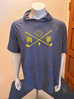 Nice mens large d.hudson short sleeve golf hoodie